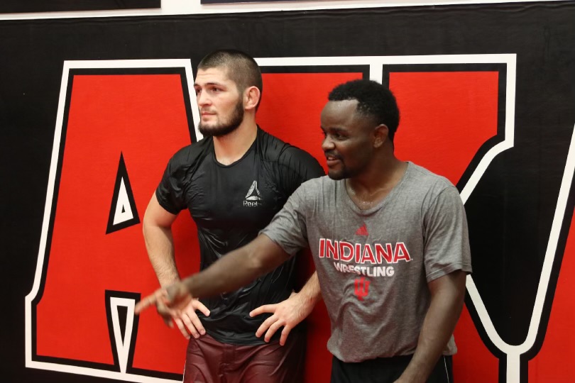Coach Shawn guiding striking drills