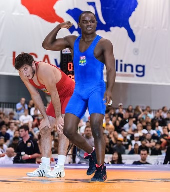 Wrestling takedown demonstration